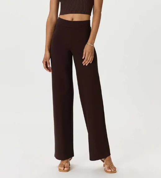 Ultra Stretch Ponte Wide Leg Pants